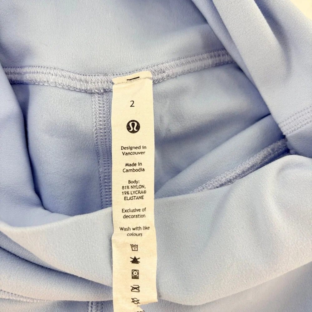 lululemon Light Blue High-Waisted Leggings 2